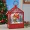 Collections Etc Lighted Musical Red Cardinal Snow Globe Lantern - Plays 8 Christmas Songs